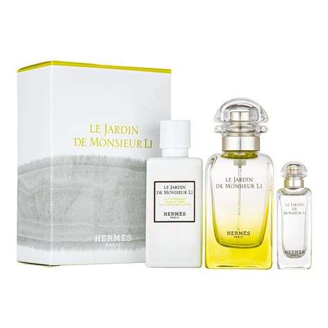 hermes le jardinde monsieur li|hermes jardin perfume set.